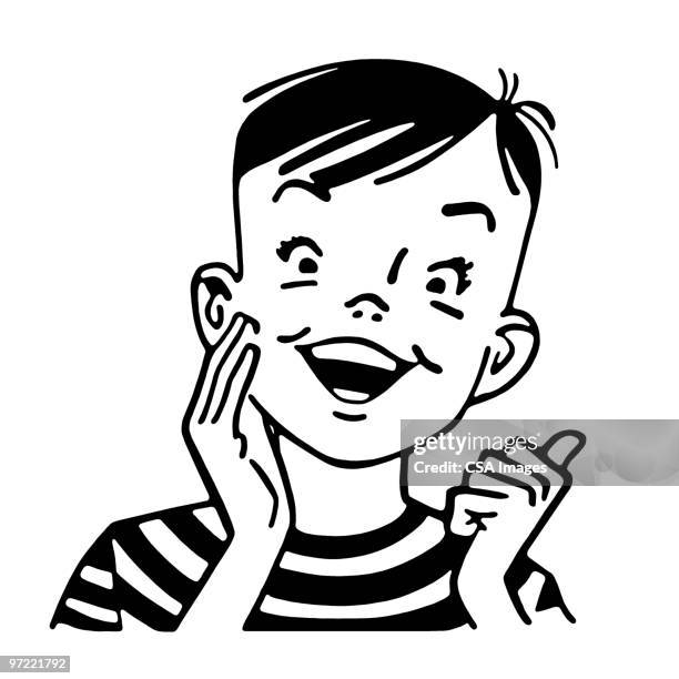 boy - boy face happy stock illustrations