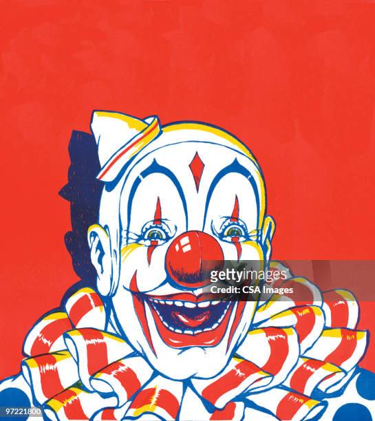 illustrazioni stock, clip art, cartoni animati e icone di tendenza di clown - orrore