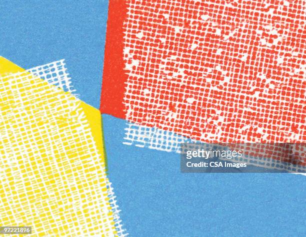 rug pattern - color blocking stock illustrations