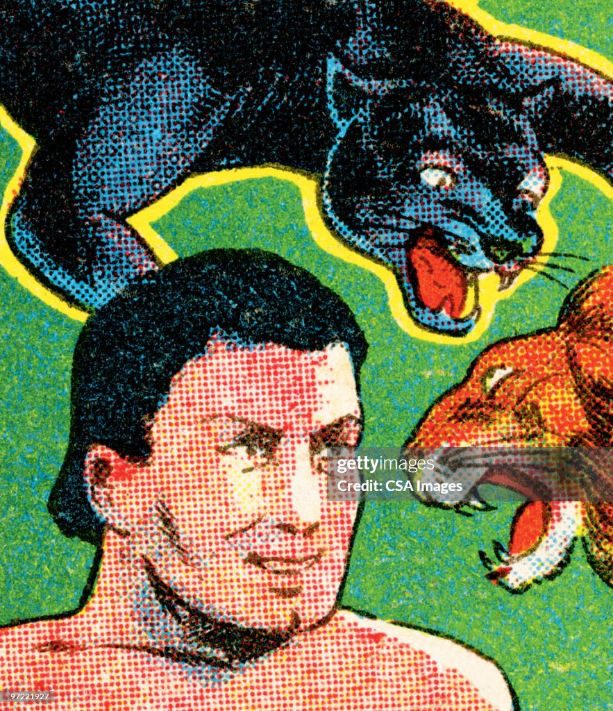 Tarzan and animals