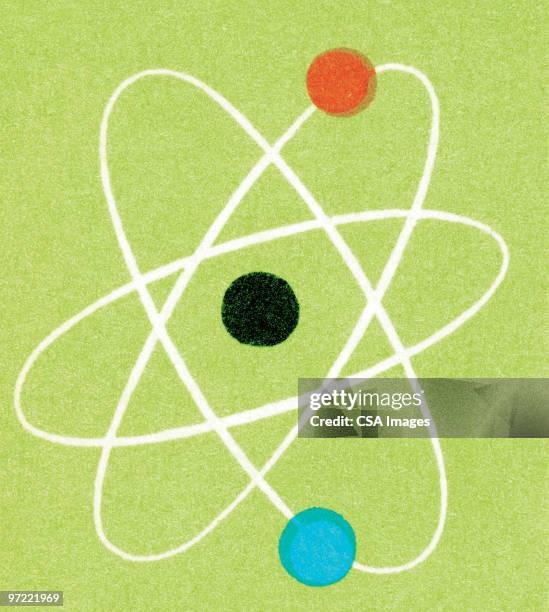 bildbanksillustrationer, clip art samt tecknat material och ikoner med atom - atom