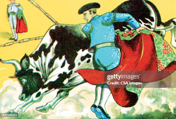 bullfighter - bullfighter stock illustrations