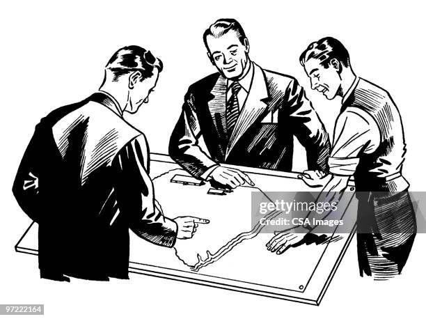 work conversation - suits talking stock illustrations