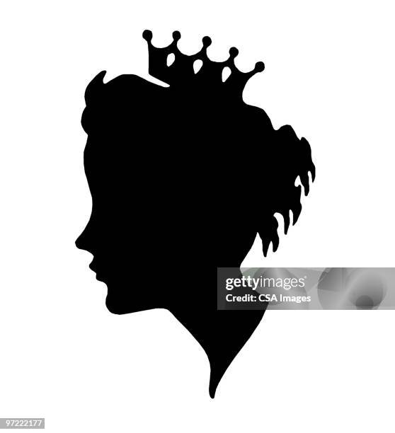 queen - queens head stock illustrations