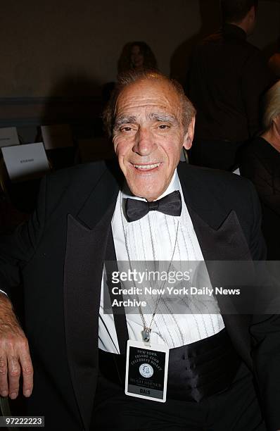 Actor Abe Vigoda is on hand for a New York Friars Club roast of Playboy founder Hugh Hefner at the New York Hilton.