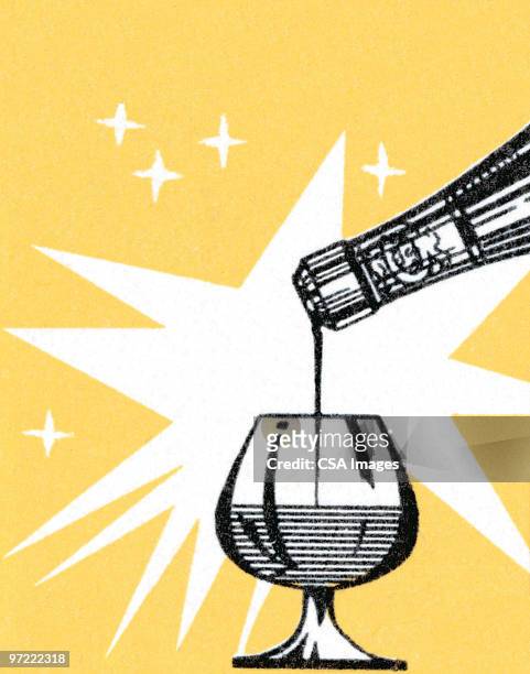 ilustrações, clipart, desenhos animados e ícones de pouring wine - conhaque bebida destilada