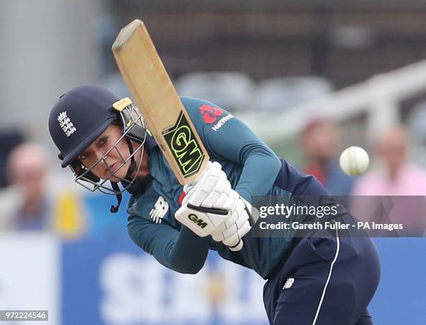 England's Sarah Taylor batting during the second Women's One Day International Series match at the 1st Central County Ground, Brighton.