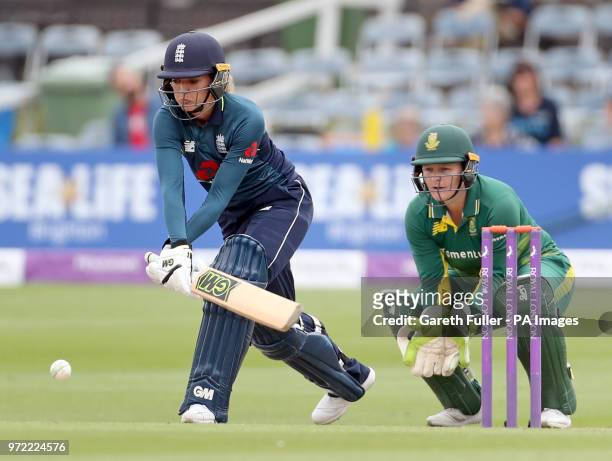 England's Sarah Taylor batting during the second Women's One Day International Series match at the 1st Central County Ground, Brighton.