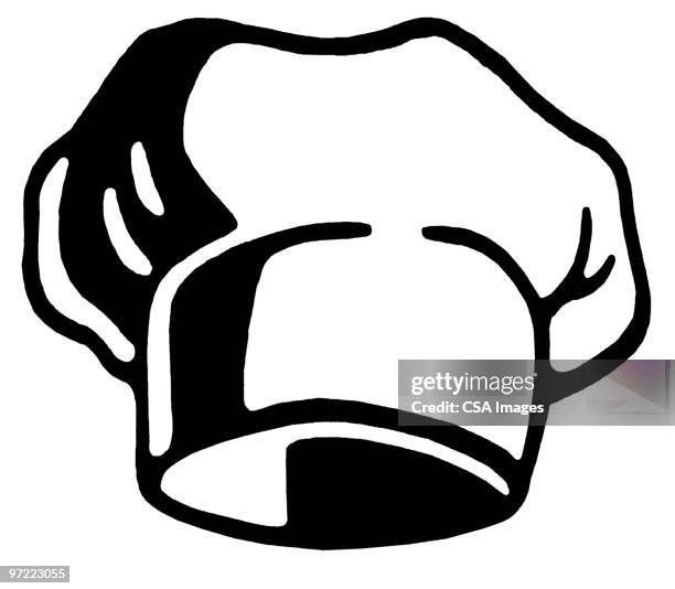 hat - kochmütze stock-grafiken, -clipart, -cartoons und -symbole