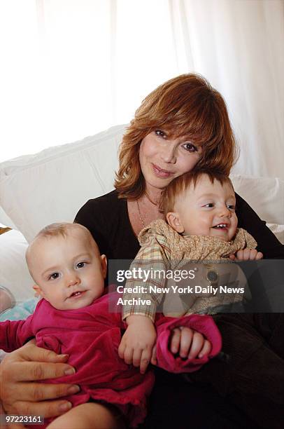 Aleta St. James, sister of Guardian Angels founder Curtis Sliwa, holds her daughter, Francesca , and son Gian in their upper West Side home. St....