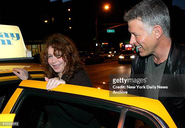 Aleta St. James, who will be 57 this week, gets a taxi outside her upper West Side apartment for a trip to Mount Sinai Hospital to give birth to...