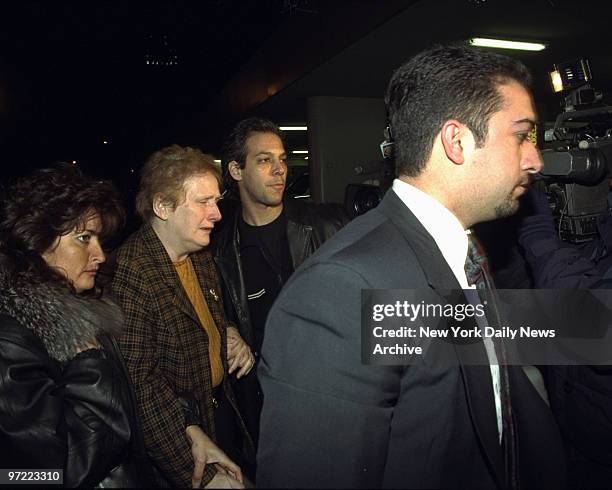 Actor Daniel Baldwin's mother arrives at St. Luke's Roosevelt Hospital, 59th St. And Ninth Ave. Baldwin allegedly went on a nude, drug-fueled rampage...