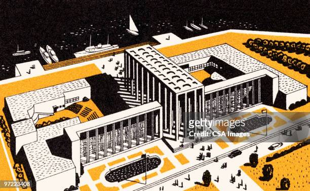 urban landscape - politics illustration stock illustrations