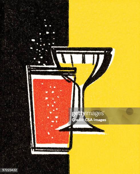 wine and spirits - cocktail party stock illustrations