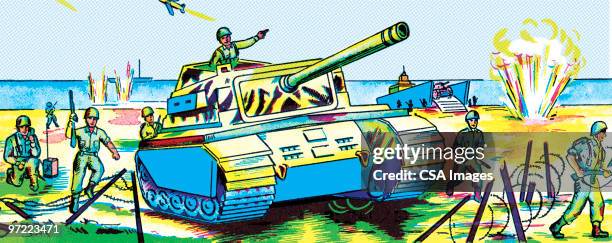 tank - army stock illustrations