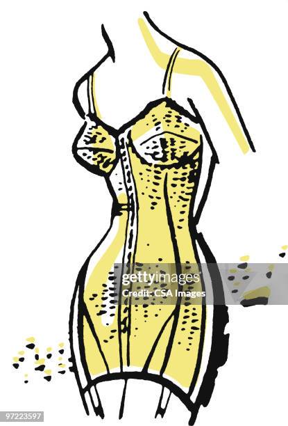 woman posing - girdle stock illustrations