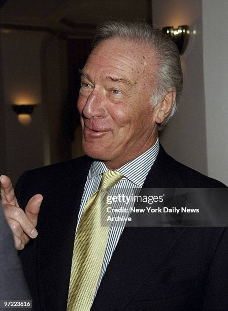 Actor Christopher Plummer is on hand at an American Theater Wing luncheon at the Waldorf's Starlight Roof.,