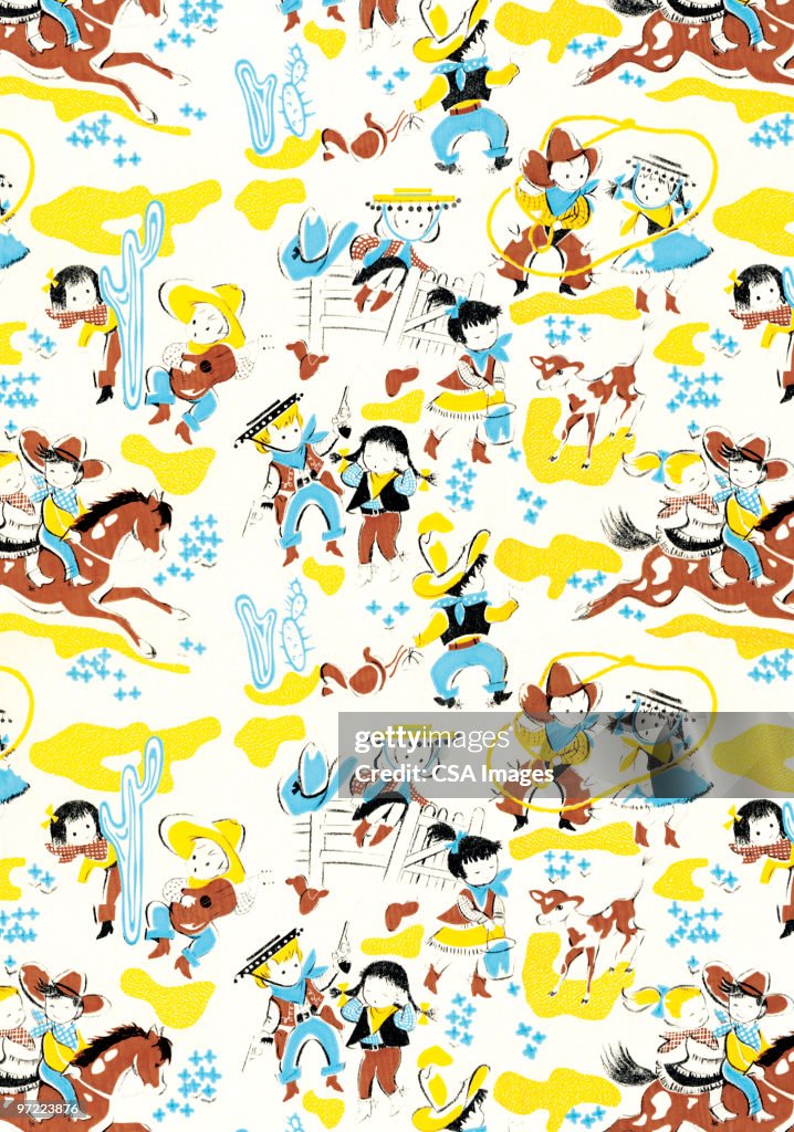 Cowboy Pattern High-Res Vector Graphic - Getty Images