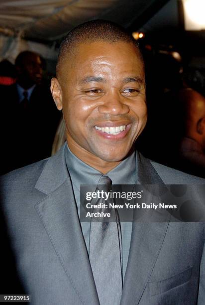 Actor Cuba Gooding Jr. Attends the World Premiere of "American Gangster" held at the Apollo Theater on Friday. The premiere was also a benefit for...