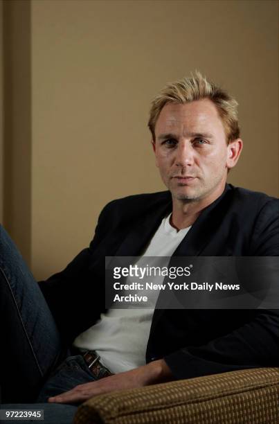 Actor Daniel Craig at the Regency Hotel in Manhattan. He is starring in the new film "Layer Cake."