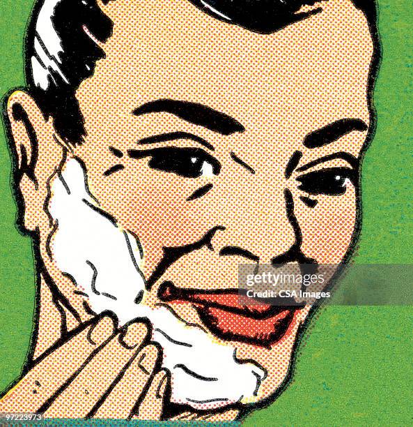 shaving - domestic bathroom stock illustrations