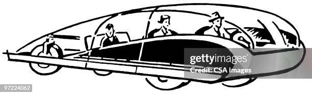 space car - future car stock illustrations