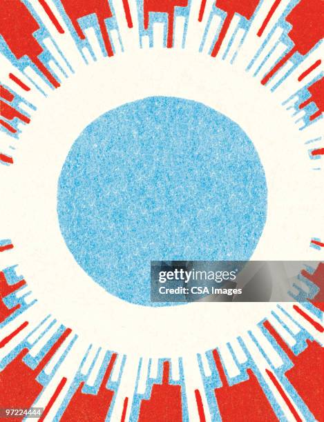 sun - 90s wallpaper border stock illustrations