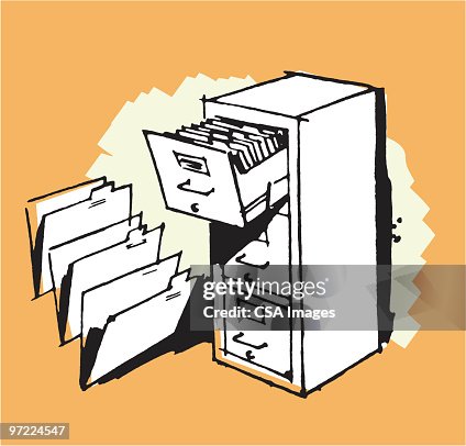 Opening File Drawer Open File Drawer High-Res Vector Graphic - Getty Images