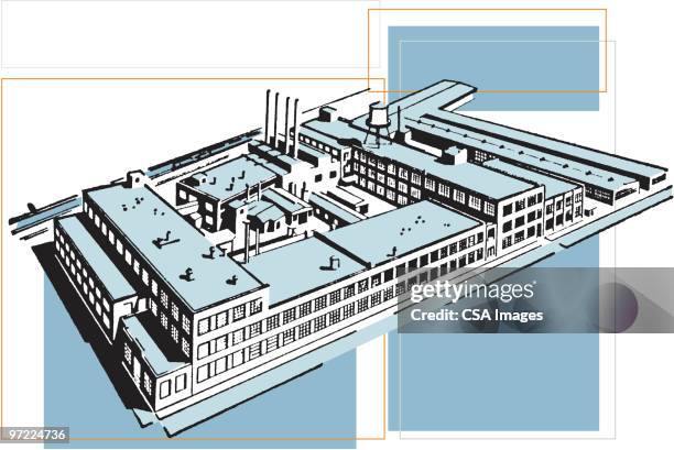 factory - milling stock illustrations