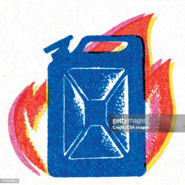 gas can - gasoline stock illustrations