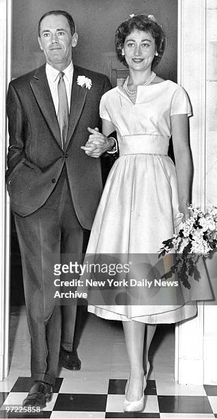 Actor Henry Fonda and the Italian Baroness Afdera Franchetti are a happy couple after marriage yesterday at 151 E. 74th St. It was Fonda's fourth...