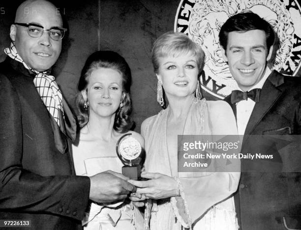 Actor James Earl Jones , Julie Harris, Angela Lansbury and Jerry Orbach at the Tony Awards.