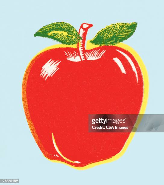 illustrazioni stock, clip art, cartoni animati e icone di tendenza di apple - mela