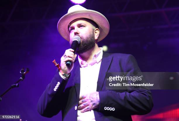 Joshua Hedley performs during a Grand Ole Opry tribute at the 2018 Bonnaroo Music & Arts Festival on June 10, 2018 in Manchester, Tennessee.