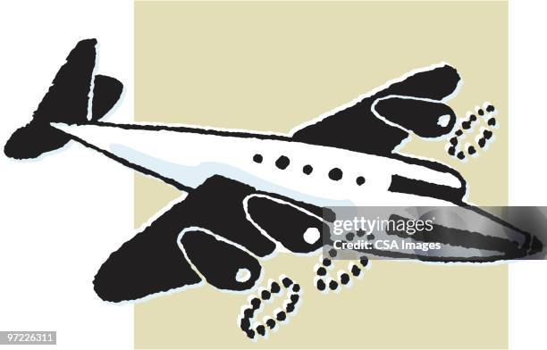 airplane - small airplane stock illustrations