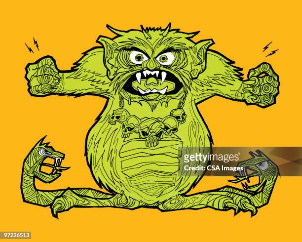 ilustrações, clipart, desenhos animados e ícones de monster - monstro