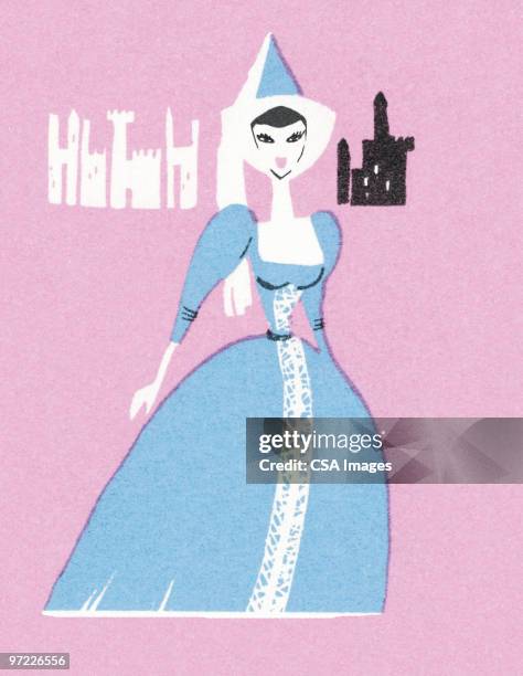 princess - princess-castle-background stock illustrations