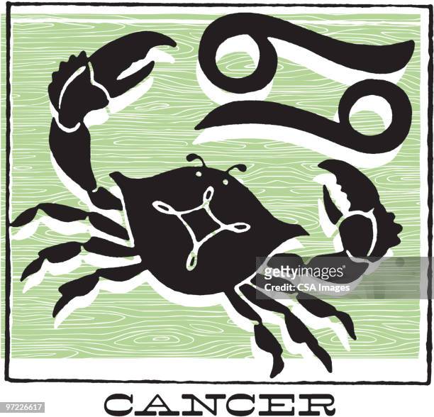 cancer - crab stock illustrations