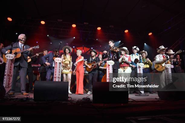 Del McCoury, Old Crow Medicine Show, Nikki Lane, Maggie Roses, Lanco, and Riders in the Sky perform during a Grand Ole Opry tribute at the 2018...