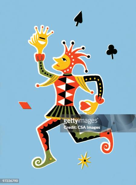 court jester - wild card stock illustrations