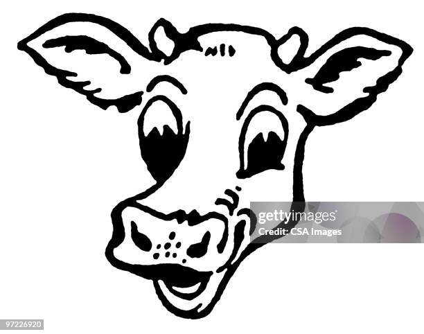 cow - happy cow stock-grafiken, -clipart, -cartoons und -symbole