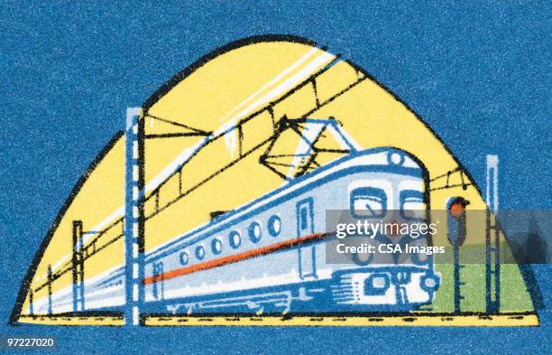 train - railway track stock illustrations