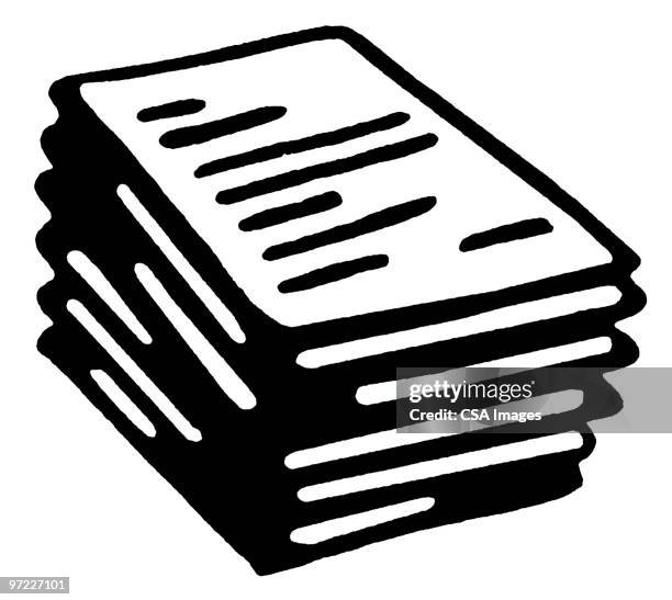 papers - paper documents stock illustrations