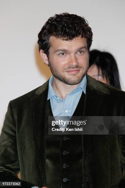 Alden Ehrenreich attends the premiere for 'Solo: A Star Wars Story' at Roppongi Hills on June 12, 2018 in Tokyo, Japan.