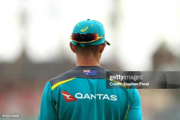 Ashton Agar of Australia during an England Net Session at The Kia Oval on June 12, 2018 in London, England.