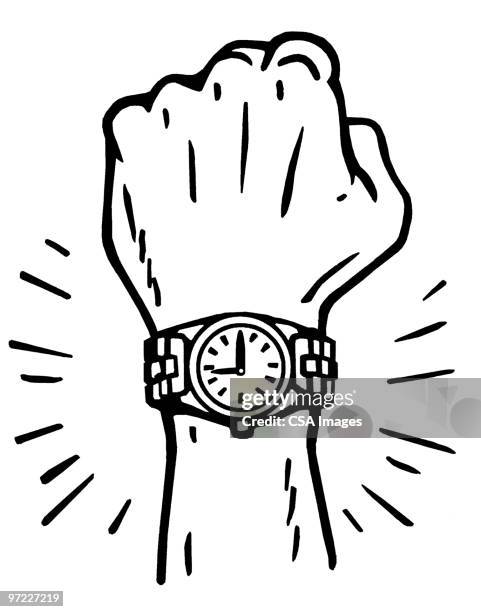 ilustraciones, imágenes clip art, dibujos animados e iconos de stock de watch - reloj de pulsera