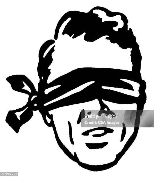 blindfold - blindfold stock illustrations