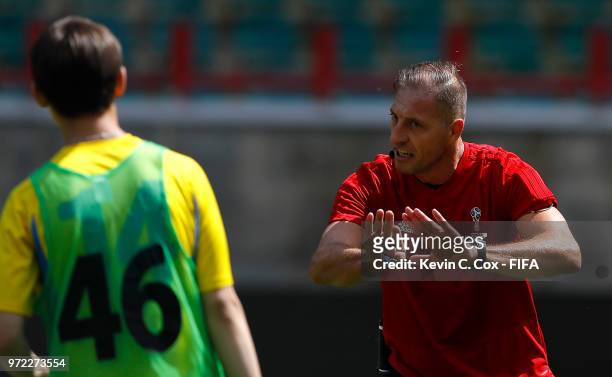 Stor Pitana of Argentina is seen during training for Referees Media Day at Lokomotiv Stadium on June 12, 2018 in Moscow, Russia.