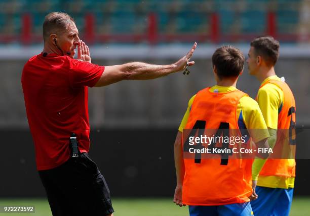 Stor Pitana of Argentina is seen during training for Referees Media Day at Lokomotiv Stadium on June 12, 2018 in Moscow, Russia.