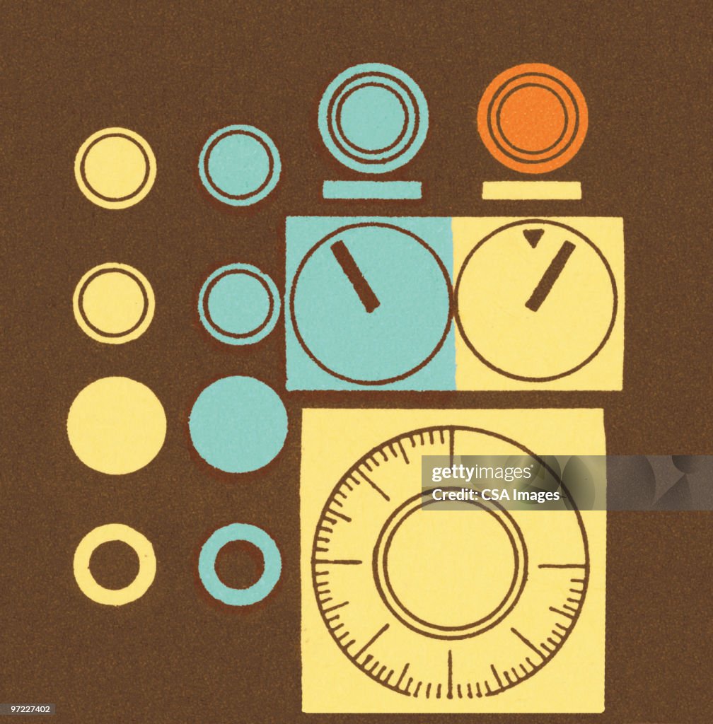 2d Machine Dial Machine Dials And Meters High-Res Vector Graphic - Getty Images